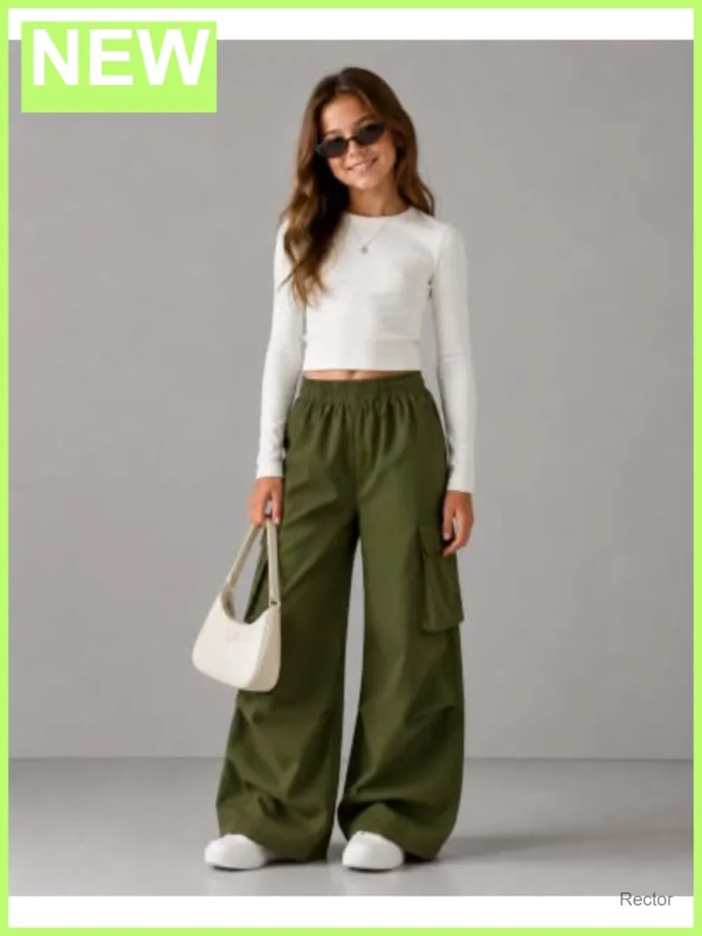 Tween Girls Wide Leg Cargo Sweatpants 2 Pack Cotton Blend